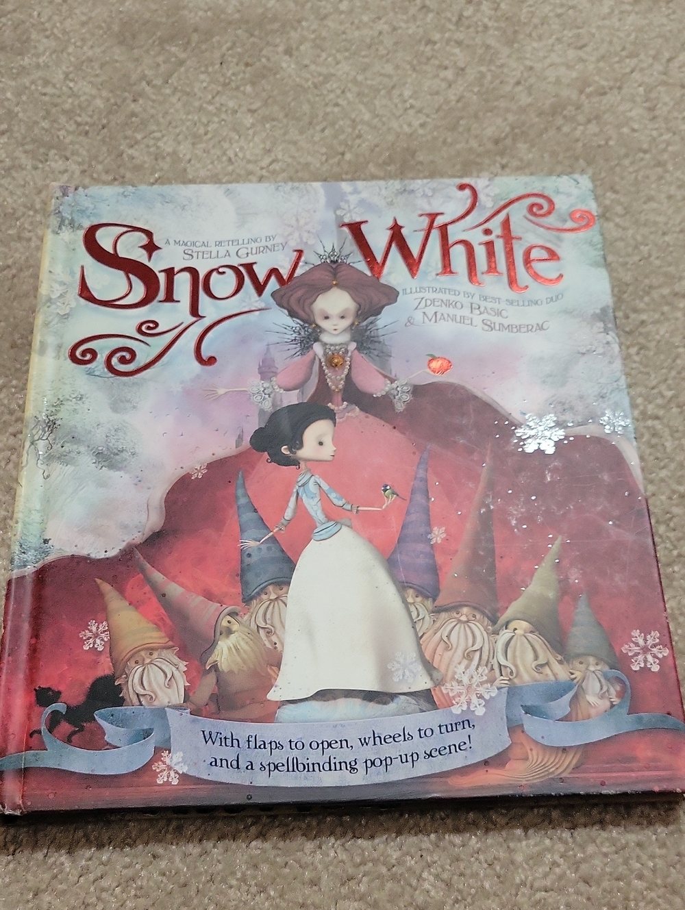 Kids Snow White Stella Gurney Flaps Open Pop Up Scene Story Book